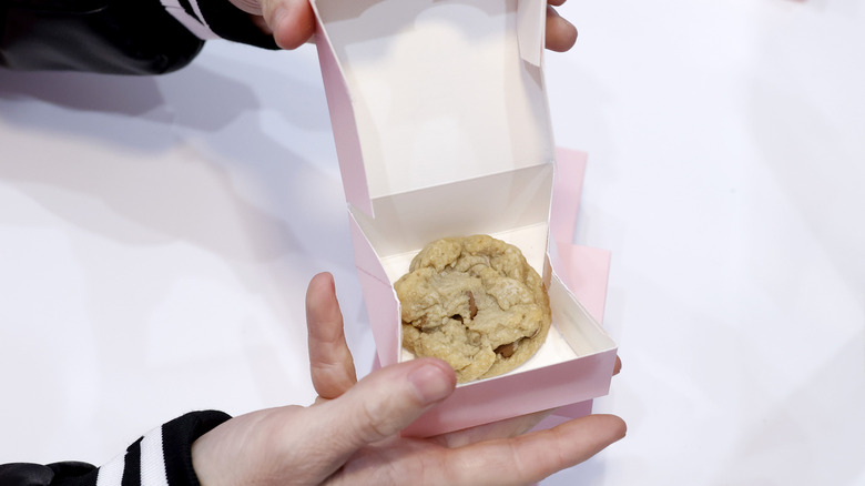 box of mini Crumbl cookie