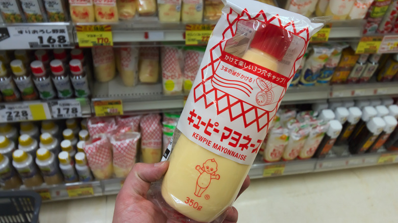 squeeze bottle of Kewpie mayo