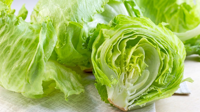 head of iceberg lettuce