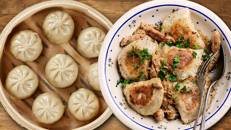 Dumplings and pierogi together