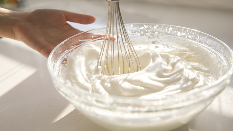 Wisk with whipped cream