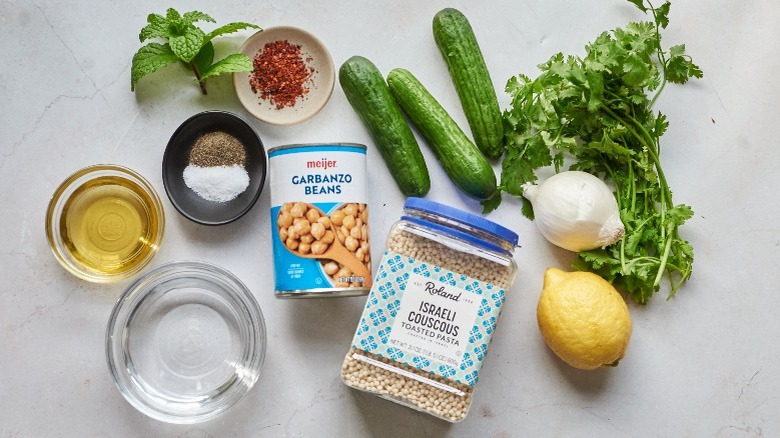 ingredients on a table