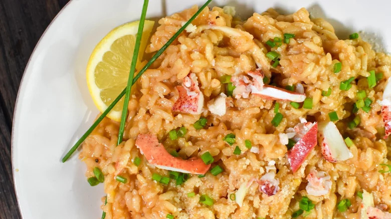 risotto lobster and lemon