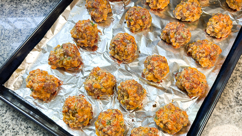 baked sausage balls