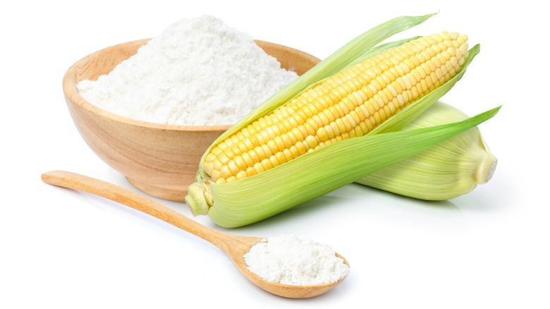 Bowl of cornstarch