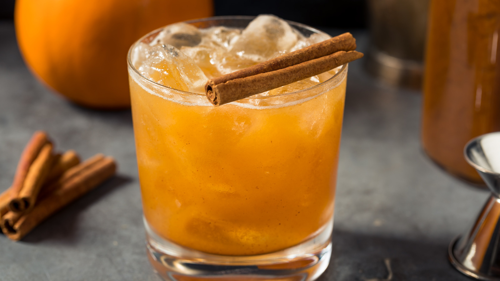 Take a classic Old Fashioned flavor to the next level with pumpkin puree