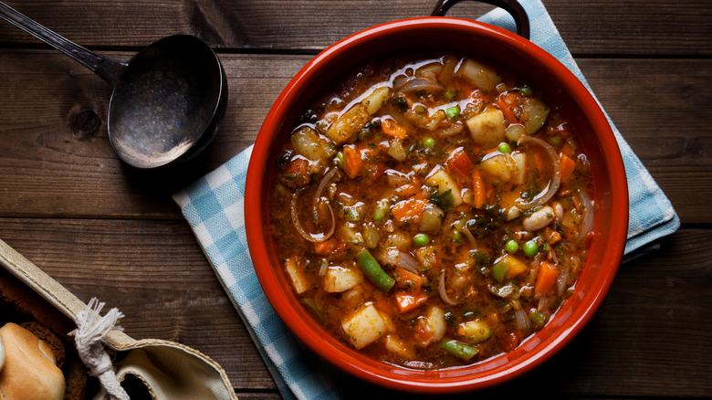 bowl of vegetable soup