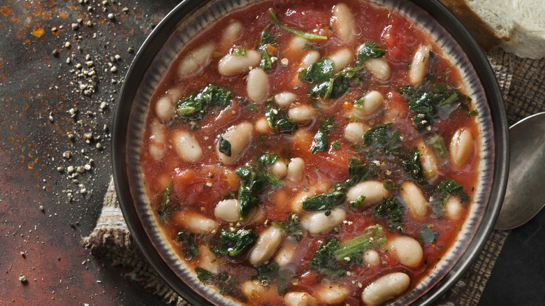finished bean soup