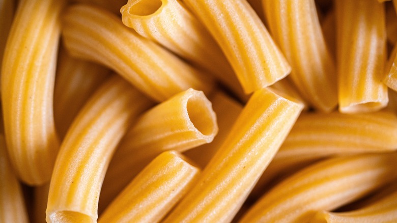 Tubed pasta shapes