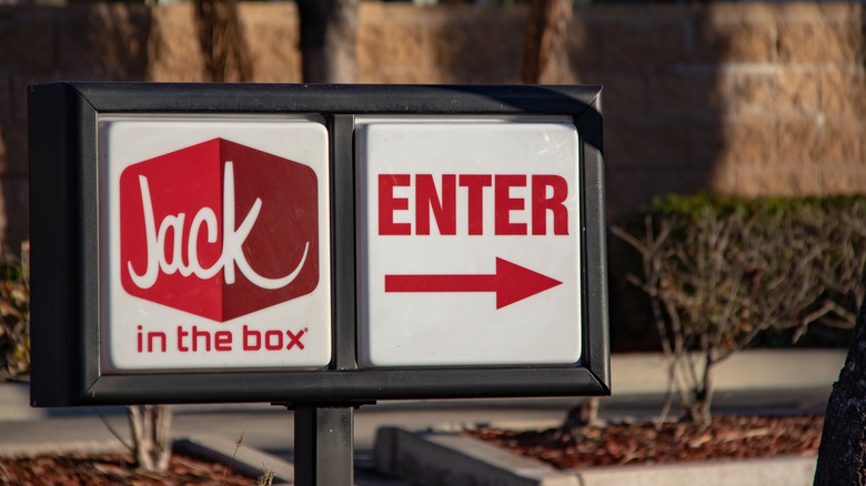 Jack in the Box drive-thru sign 