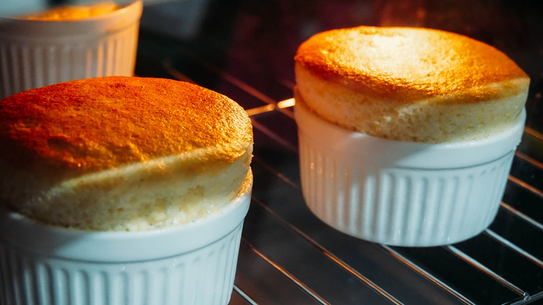 Soufflés in the oven