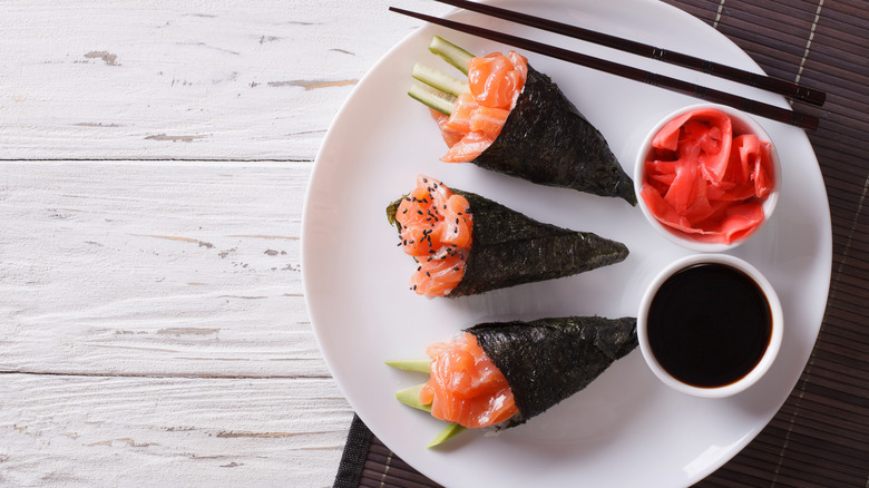 Japanese hand rolls