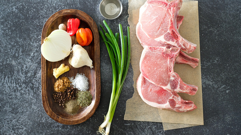 ingredients for jerk pork chops