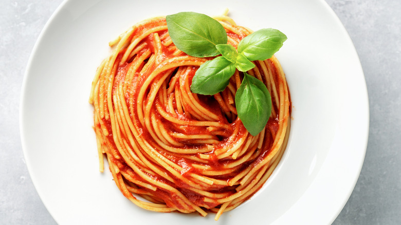 Bowl of Pasta with pomodoro 