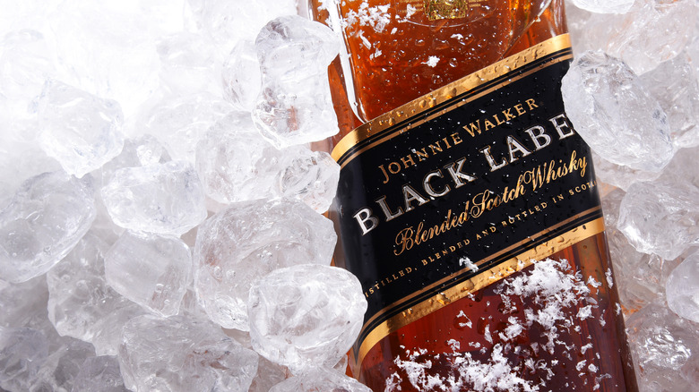 Johnnie Walker Black Label ice