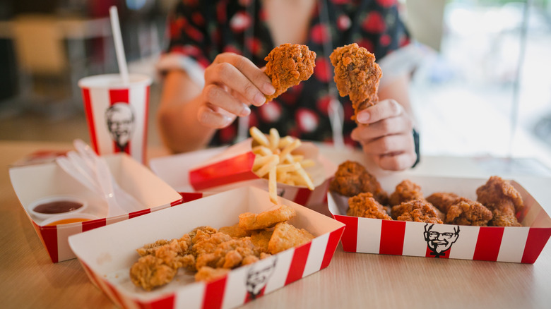 kfc meals on table