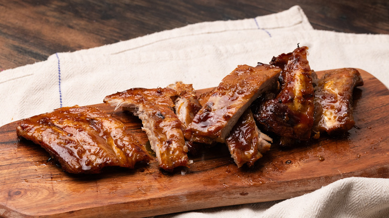 bourbon glazed baby back ribs