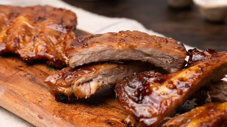 bourbon glazed baby back ribs