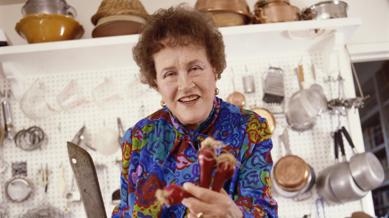 Julia Child in her PBS kitchen