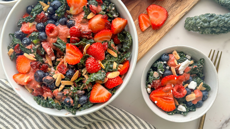 large and small salad bowls