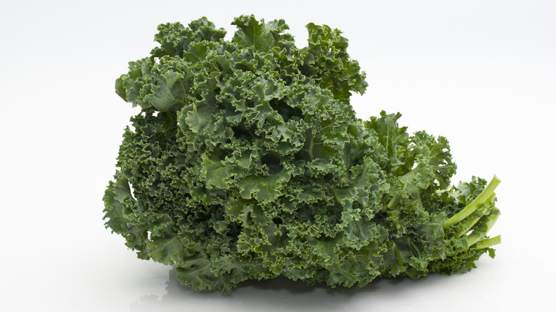 Kale against white