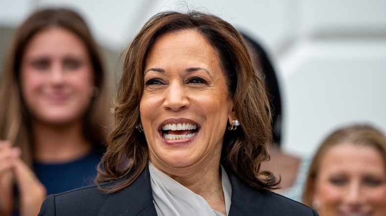 Vice President Kamala Harris smiling