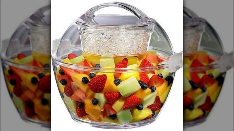 iced fruit salad bowl