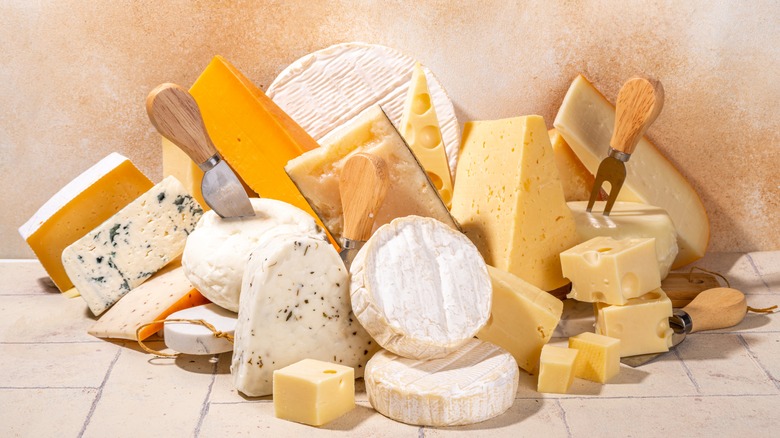 Array of cheeses