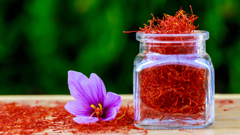 bottle of saffron