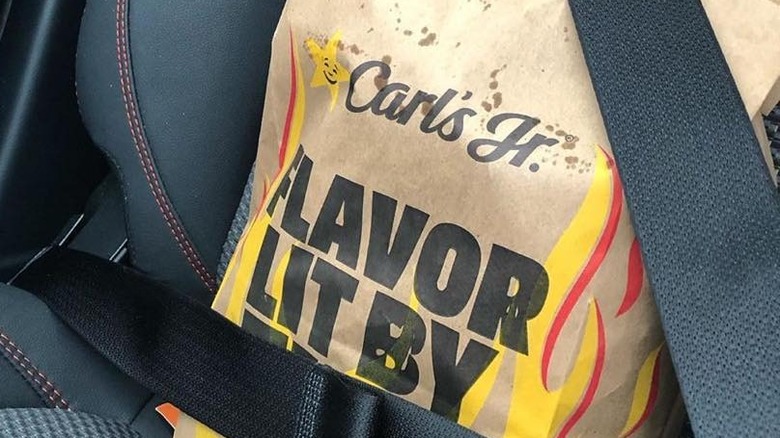 Carl's Jr. restaurant bag