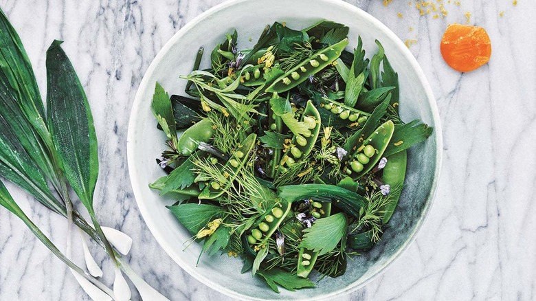 bowl of spring salad