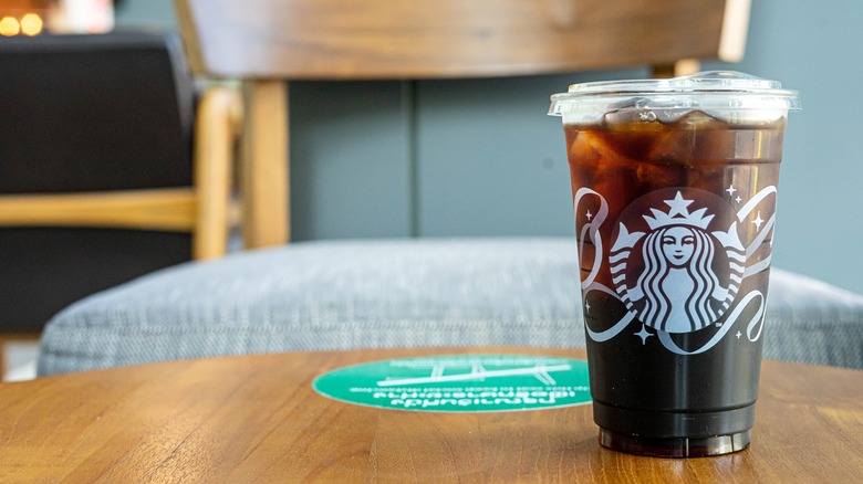 Starbucks cold brew in cup