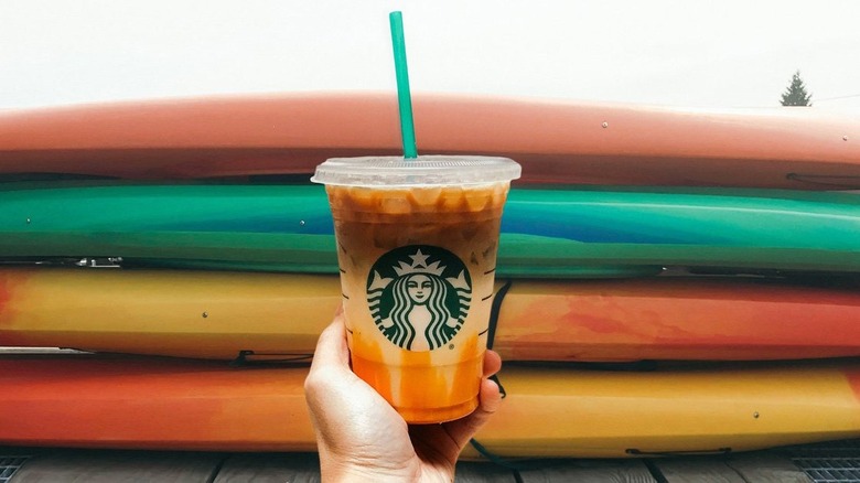 Starbucks iced pumpkin spice latte