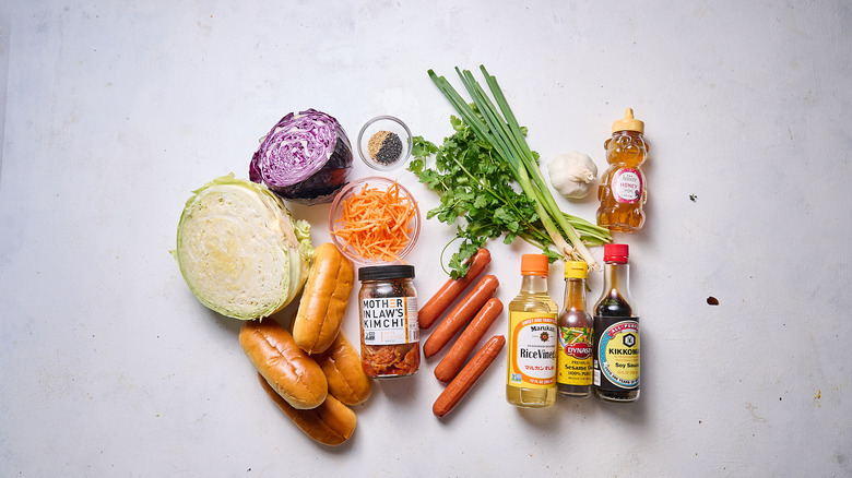 kimchi hot dog ingredients