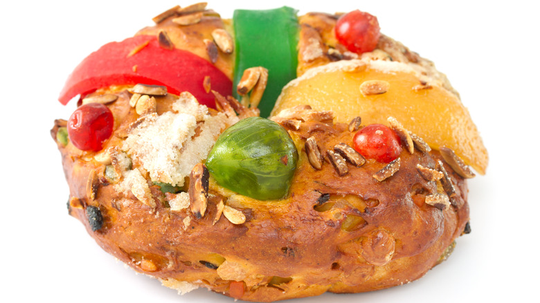 Portuguese king cake, bolo-rei