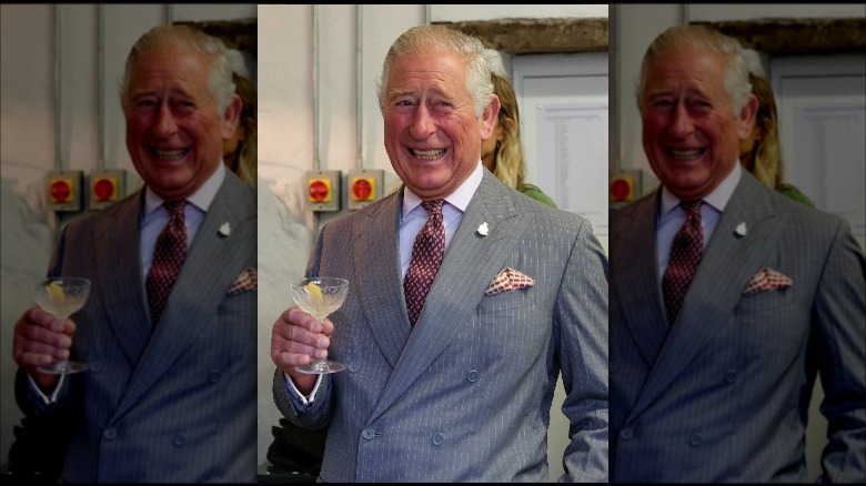 King Charles III with martini