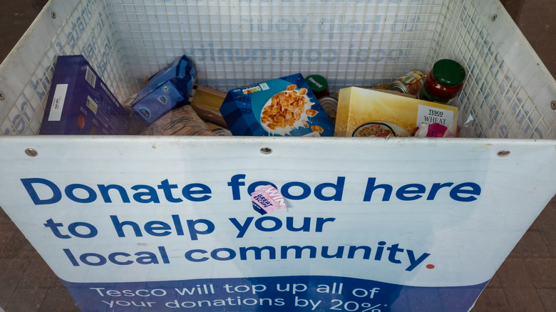 Food donation collection in England