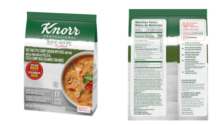 Product images of Knorr red thai style curry chicken with rice soup mix