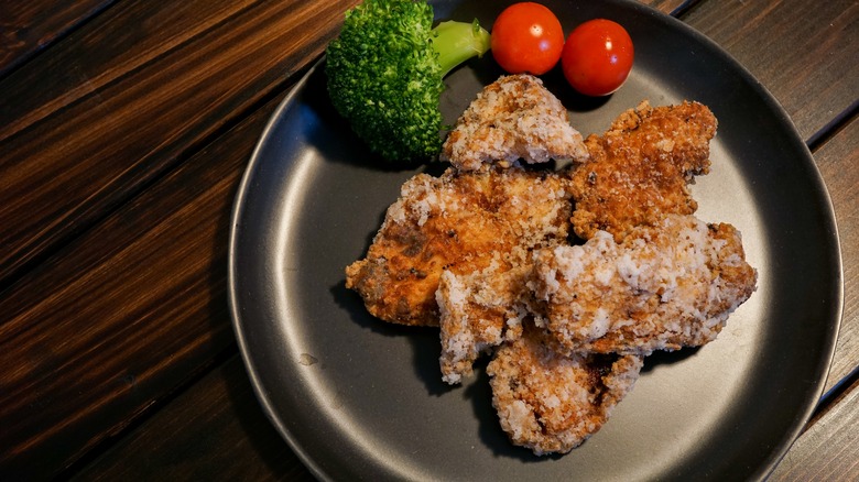 Plate of koji chicken