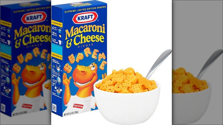 box of supreme mac and cheese