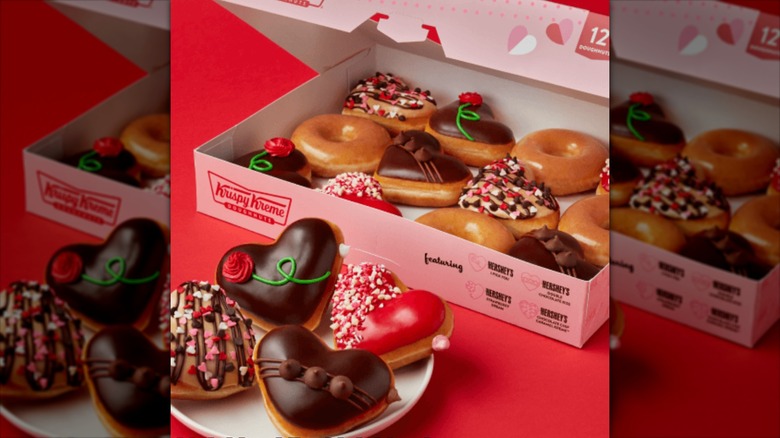 Krispy Kreme Hershey's Valentine's donuts