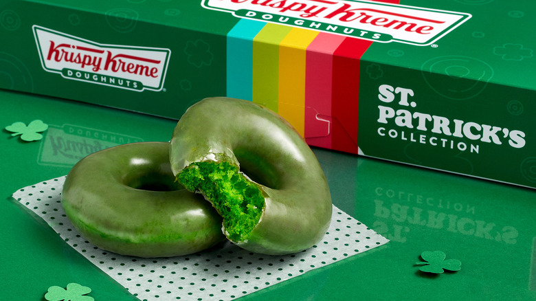 st pattys day green donuts