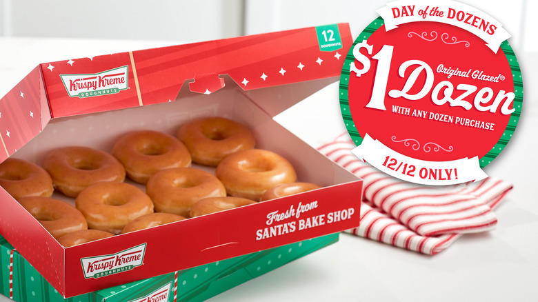 Krispy Kreme holiday promotion box