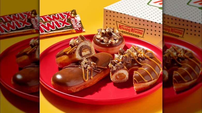 Krispy Kreme Twix donuts