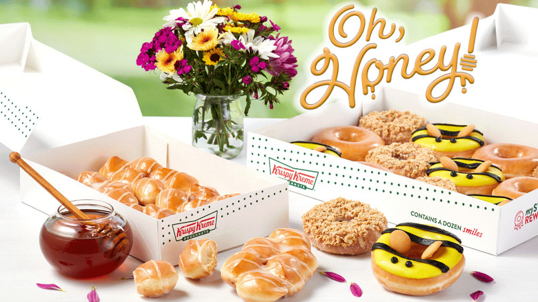 Krispy Kremes New Honey Donuts Are Almost Too Cute To Eat