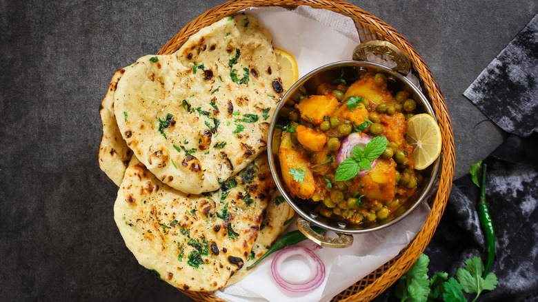 Kulcha and curry