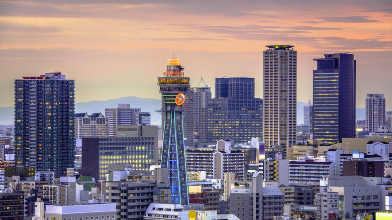 Osaka, Japan skyline