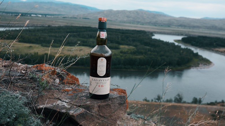 Lagavulin on rocky outcrop