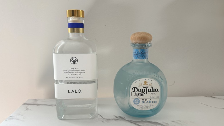 Bottles of Lalo and Don Julio