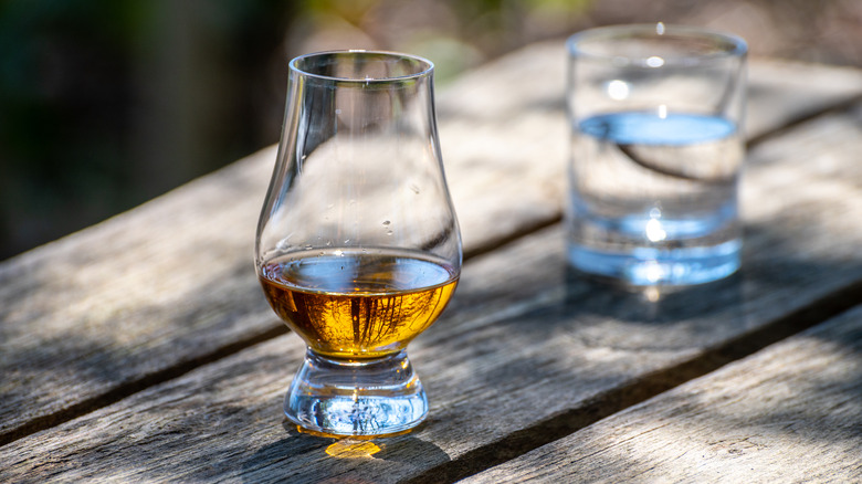 Scotch whisky in Gelncairn glass